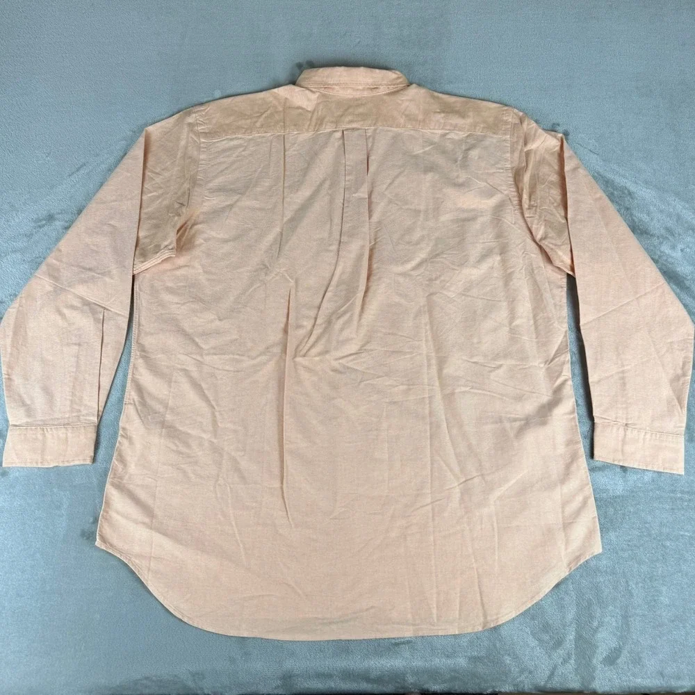 Polo Ralph Lauren Button-Down Shirt Mens XLT Peach Cotton Flesh Pony New NWOT